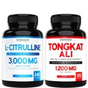 L Citrulline 3000 mg Supplement (240 Kont) L Arginine & Nitrik Çimento Pills - Tongkat Ali For Men 1200 mg 200 to 1 Ekstraksiyon - (120) Destek Güçlü,Drive & Athletic Performansı - Vegan & ABD Made