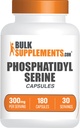 BulkSupplements.com Phosphatidylserine Capsules - Phosphatidylserine Supplement, Phosphatidylserine 300 mg - Sourced from Soy, 6 Capsules in 1)