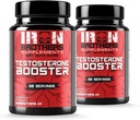 Erkekler için testosteron ATM Supplements - Estrogen Blocker - Tamam Doğal Enerji, Güçlü ve Stamina - Lean Kas Büyüme - Yağ Kaybını Teşvik - Erkek Performansı (2 Şişe)
