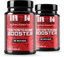 Erkekler için testosteron ATM Supplements - Estrogen Blocker - Tamam Doğal Enerji, Güçlü ve Stamina - Lean Kas Büyüme - Yağ Kaybını Teşvik - Erkek Performansı (2 Şişe)