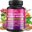 BMVINVOL Inositol Supplement - Myo-Inositol ve D-Chiro Inositol Ideal 40:1 - Plus Berberine, Cinnamon, Ashwagandha + 5 More - 90 Capsules
