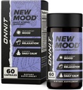 ONNIT New Mood Daily Stress Support Capsules, IGENTM Non-GMO Tested, Sleep and Mood Support Supplement for Men and Women, Daily Stress Management Capsules, 60 Count Count Count Count