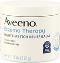 Aveeno Eczema Terapi Gecesi Itch Relief Balm, Eczema Cream for Body, Moisturing Colloidal Oatmeal & Ceramid Formula, Fragrance Free, Soothing Kuru Itchy Skin, 11 fl oz