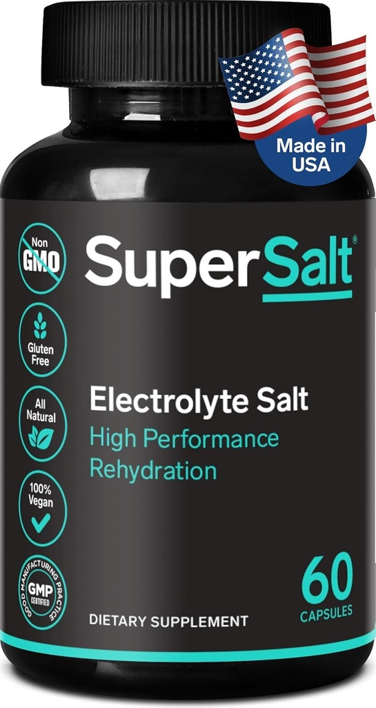 Hızlı Oral Rehidrasyon ve Post Workout Recovery, Magnezyum, çinko, sodyum, Copper | 60 Capsules | Stop Leg Cramps and Restore Energy