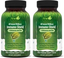 Irwin Naturals Immuno-Shield - 100 Liquid Softgels, Pack of 2 - All Season Wellness for Body's Natural Defense System - 32 Total Services