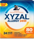 Xyzal 24 Saat Antihistamine, Levocet Essayine Dihidrasyon Tabletleri, 5 mg, 80 Kont