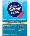 Alka-Seltzer Plus Maksimum Güçlü Cough, Mucus & Congestion Powermax Liquid Gels, Hızlı ve Etkili Göğüs Kongestasyon Yardımı, Cough Suppressant, For Yetişkinler and Children 12 Years and Older 24 Count