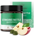 HERBAMAMA Nettle Gummies - 7500 mg Urinary Tract Support for Women & Men - Vegan, Non-GMO Urtica Dioica Supplement - 60 Pectin-Based Apple-Flavored Chews