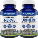 Stonehenge Health Dynamic Nerve + Dynamic Turmeric Bundle Συμπληρώματα για την υποστήριξη άνεσης, τσιμπήματος, Numbness, Burning
