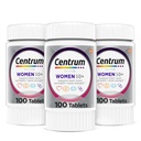 Centrum Silver Πολυβιταμίνη γυναικών για γυναίκες 50 Plus, Multivitamin / Multimineral συμπλήρωμα με βιταμίνη D3, Β Βιταμίνες, ασβέστιο και αντιοξειδωτικά, Χωρίς γλουτένη, μη ΓΤΟ Συστατικά - 300 Count