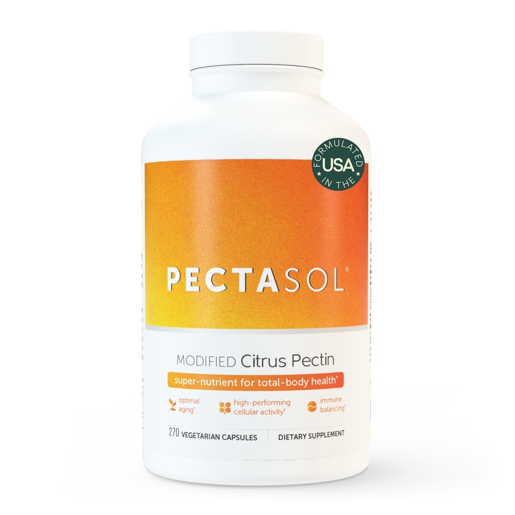 Pecta Sol Modified Citrus Pectin – 270 Capsules – Total-Body Health Supplement to Support the Heart, Immune System, Inflammation Response & Health Aging + Sağlıklı Galectin-3 Seviyelerini Korumak