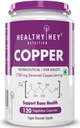 Beslenme Chelated Copper Gluconate - Highly Bio available Form - Non-GMO, Gluten Free -120 Veg. Capsules