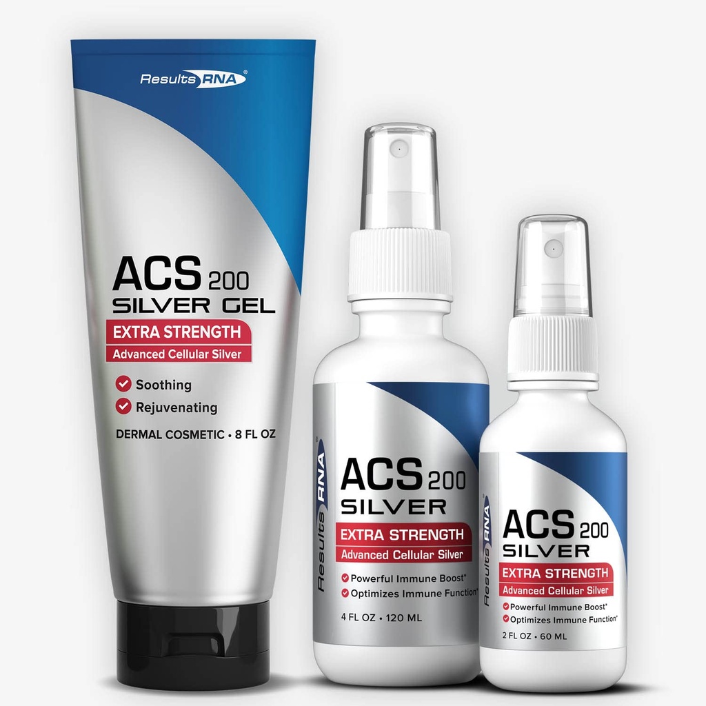 Sonuçlar RNA ACS 200 Colloidal Silver 2-4 Ounce | Gel Ekstra Güçlü | Gelişmiş Hücreler Sunburn, Yaralar, Rashes, Skin Irritations (8 Ounce)