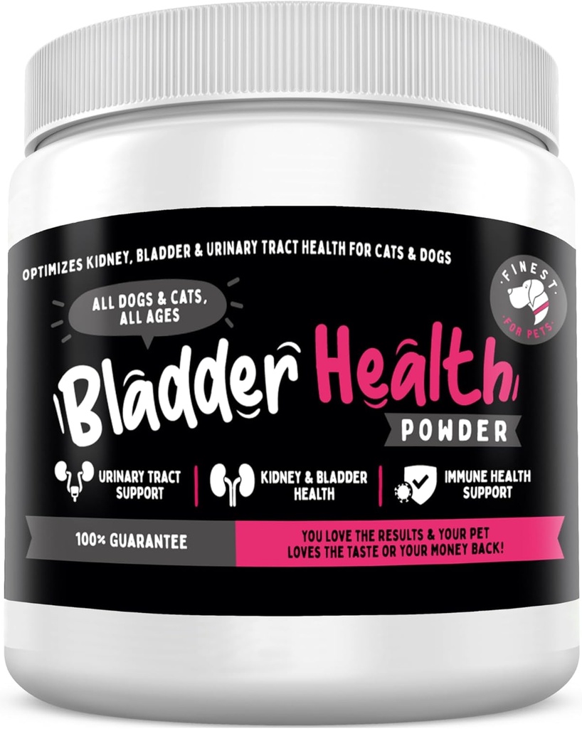 Πρόστιμο για τα κατοικίδια Bladder Υγεία Σκύλος & γάτα UTI Remedy - Cranberry συμπλήρωμα για το κατοικίδιο ζώο, Bladder, Παιδική υποστήριξη & ούρα σε σκόνη υγείας με Cranberry & D-Mannose (120g - 120 Scoops)