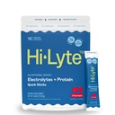 Hi-Lyte Electrolytes + Protein Quick Sticks Crisp Apple, 16 Servisler - sodyum, Pyum, Whey Protein - Keto Friendly - 5g Protein, No Sugar