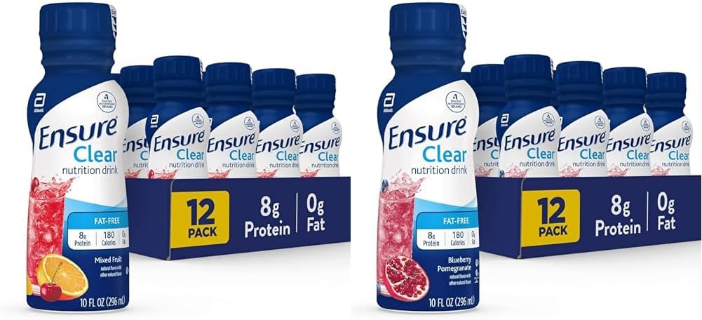 Temiz Beslenme İçermesini Sağlayın, 0g Fat, 8g protein, Karma Meyve & Blueberry Pomegranate Flavors, 10 Fl Oz, 12 Paket