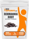 BulkSupplements.com Rehmannia Extract Powder, από Rehmannia Root, συμπλήρωμα βοτάνων - Χωρίς γλουτένη, 500mg ανά Σερβίρισμα, 1kg (2,2 lbs) (πακέτο των 1)