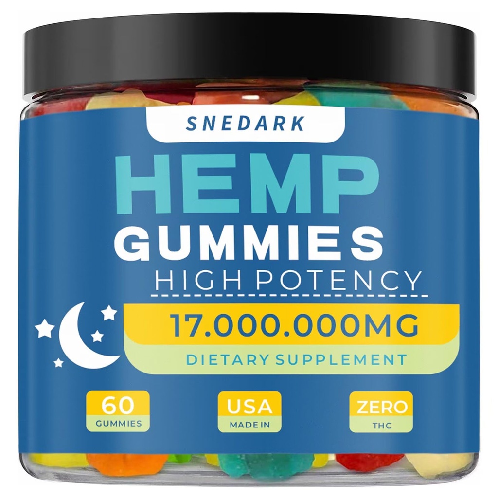 Hemp Gummies Advanced Extra Strength- High Potency Natural Hemp Oil Extract Gummy, Great for Peace & Relaxation, Naturals Fruit Flavors, Made in USA