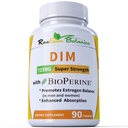 DIM Supplement 125 mg - DIM Diindolylmethane Plus BioPerine 90-Day Supply of DIM for Estrogen Balance, Hormonlar Menopause Balance, Acne Support, Hair Skin and Nails