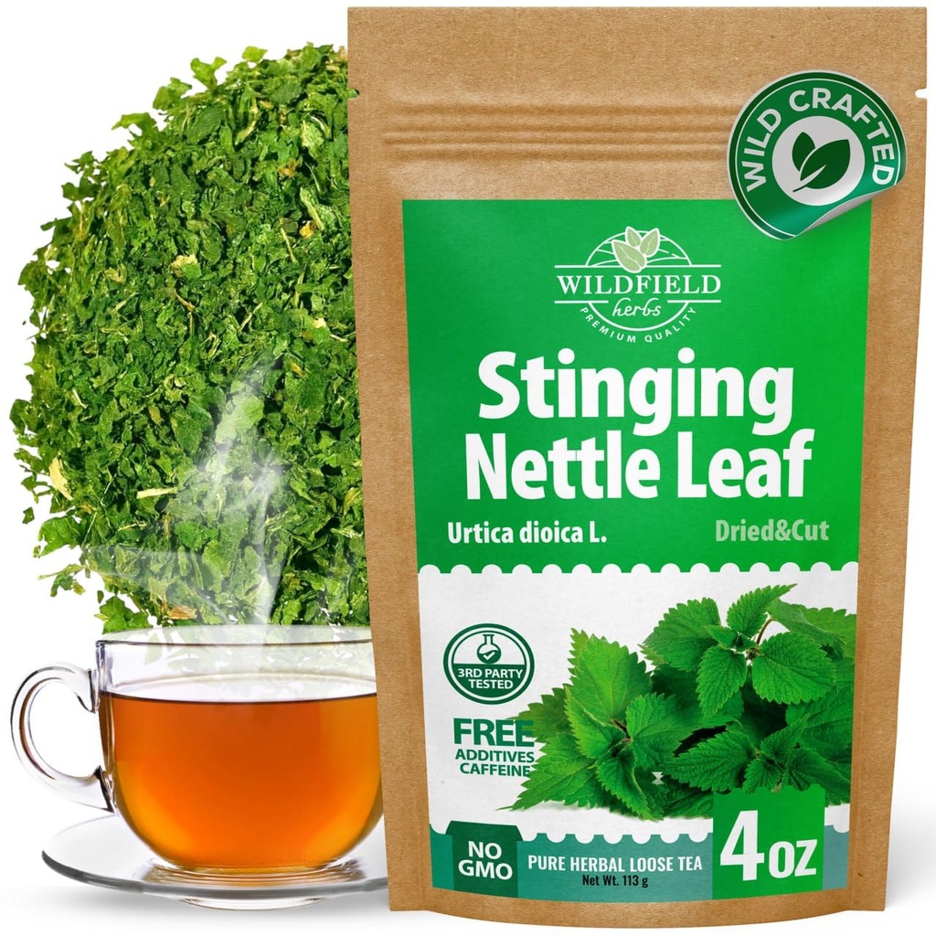 4 oz. pet Nettle Leaf Tea Ortiga Planta Nettle Herb Bulk Sting Nettle Leaf Herb Tea (Urtica dioica) - 113g Sting Nettle Leaves Herbal Tea ortiga verde te