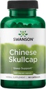 Swanson Çin Skullcap - Herbal Supplement Rahatlama ve Uyku Desteği - Flavonoid Formula Soothe Nerves - (90 Capsules, 400 mg each)