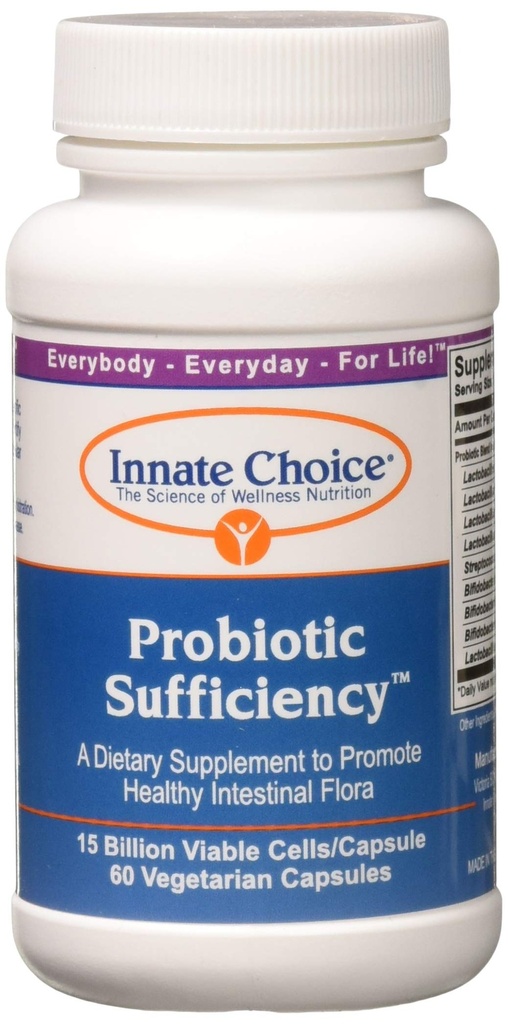 Innent Choice Probiotic Sufficiency, 60 κάψουλες χορτοφάγων