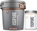 Isopure protein Toz Low Carb Kretine Toz 500g Unflavored, Keto Dostu Protein Tozu, %100 Whey proteini, Protein Flavor: Dutch, 7.5 Pounds