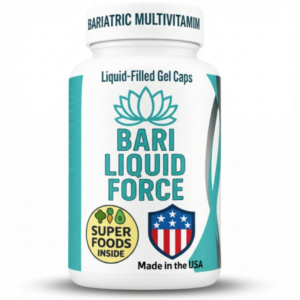 Bari Liquid Force One a Day Bariatric Multivitamin with Iron – Hızlı Abxia Gel Gastrik Kollar, Bypass, Duodenal Switch – Superfood Assembly - Bariatric Kadın ve Erkekler için Sahip Olmak Gerekiyor