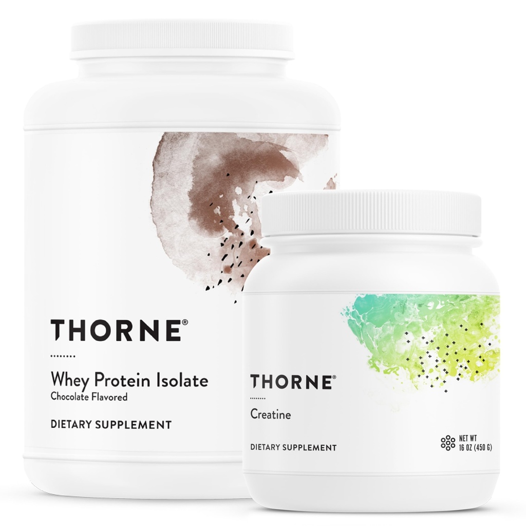 THORNE - Performans Whey proteini Isolate &tine Combo - Boost Muscle Support and Energy - NSF Spor için sertifikalı - 30 ila 90 servis