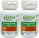Fenugreek Forte Capsules 500 mg. 60 Veg. Capsule |Methi (Trigonella Foenum Graceum) Erkekler ve kadınlar için Kapsüller | Ayurvedic Herbal Supplement/R kaçtılar | 10:1 Forte (2 Şişeler 60 Capsules)