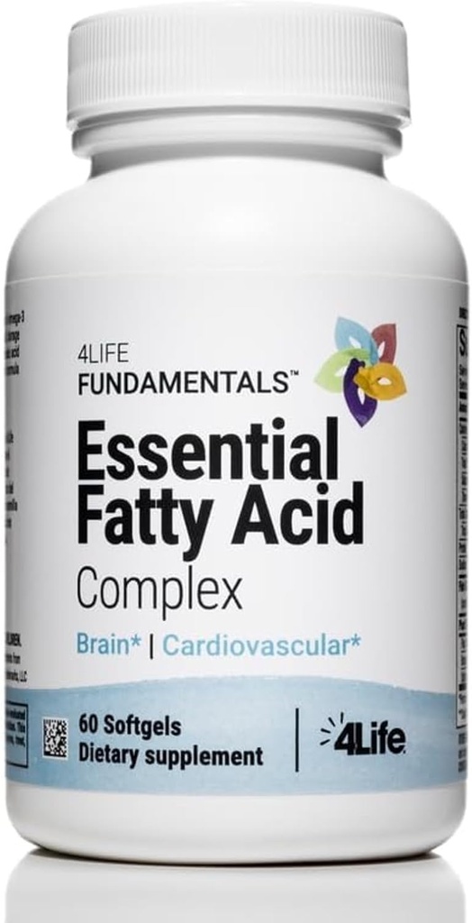 4Life Essential Fatty Acid Kompleksi - Fish Oil Blend Özellikler Omega-3 ve Omega-6, GLA ve CLA - Circulation Support - 60 Softgels