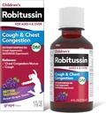 Robitussin Children's Cough and Chest Congestion DM, Cough Medicine for Kids, Grape Flavor - 4 Fl Oz Bottle, 300318715130