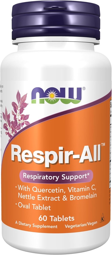 Şimdi Tamamlar, Respir-AllTM with Quercetin, Vitamin C, Nettle Extract and Bromelain, Respiratory Support*, 60 Tablets