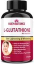 VAREY BOTANIK L-Glutathione Skin Whitening ve Işıklandırma Kapsülleri C & E, Biotin ve Grape Tohum Ekstraksiyon-1000 mg-For Men and Women - 60 Capsules