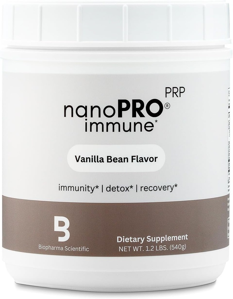 Biofark Bilimsel Nanopro Immune: Immune Support & Egzersiz Recovery with Colostrum, Glutathione, Proline Rich Polypeptidler, Vanilla Bean Flavor, 30 Hizmetler