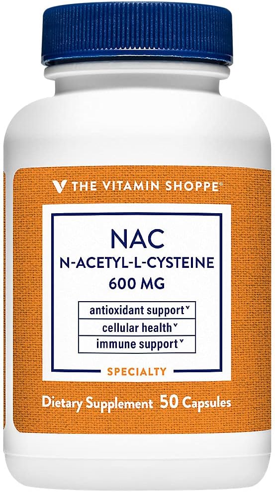 Shoppe NAC N-Acetyl-L-Cysteine - Hücresel Sağlık, Immune & Antioksi Desteği - 600 MG (50 Capsules)