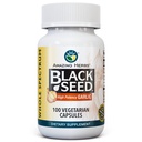 Amazing Herbs Whole Spectrum Black Seed & High Potency,, Vegetarian Capsules - Gluten-Free, Non-GMO, Vegan, Supports Immune System, Lung Function & Cardiovascular Health - 100 Counti