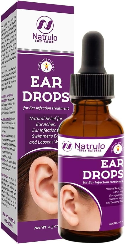 Saç Enfeksiyonu için Doğal Kulaklar - Yetişkinler, Çocuklar, Bebek ve Evcil hayvanlar için Evopatik Kulaklar - Kanat Kulakları Aches, Mayomer's Ear, & Loosens Wax – Kids Safe Ear Health Made in USA