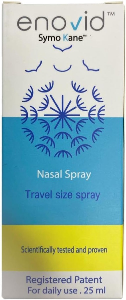Enovid@ Natural and Revolutiony Protection Nasal Spray - 0.845 fl oz, Great for Daily use Travel Dimension Spray, Chemical Free, Cruelty-Free, Trusted by milyonlarca Worldwide - Pack of 1