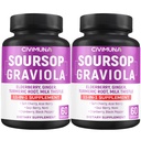 Κάψουλες Soursop Graviola με Elderberry, Turmeric Curcumin και More - 120 Κάψουλες για 4 Μήνες Προμήθεια (πακέτο του 2)