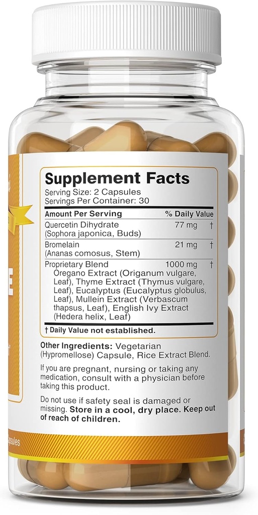 Bernard Jensen'in Nefesi Şimdi Tamam: Respiratory Sinus & Lungs Health Properties & Wellness 60 Capsules
