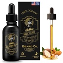 Slickhare Beard Oil for Men | All Natural, Organic Beard & Mustache Growth Oil For Mens | 1 Fl oz Pack of 1, Made in USA | Armağan for Men, Boyfriend| Husband | Citrus Scented Beard Softener for men