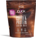 Kahve proteini, protein & Real Coffee All-in-One, Meal Change Nutrition Drink, Mocha Flavor, 23 Temel Vitaminler, Double Shot Espresso Coffee, Hot veya Cold, 15.8-Ounce