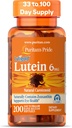 Puritan's Pride Premium Lutigold™ Lutein Carotenoid 6mg with Zeaxanthin for Men and Women, Dietary Supplement for Eye Health Support, 200 Rapid Release Softgels