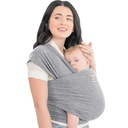 KeaBabies Bebek Parlak Carrier - All in 1 Original Baby Carrier Newborn to Toddler Sling, Easy to Wear, Hands Free Bonding, Light, Breathable Infant (Classic Gray)