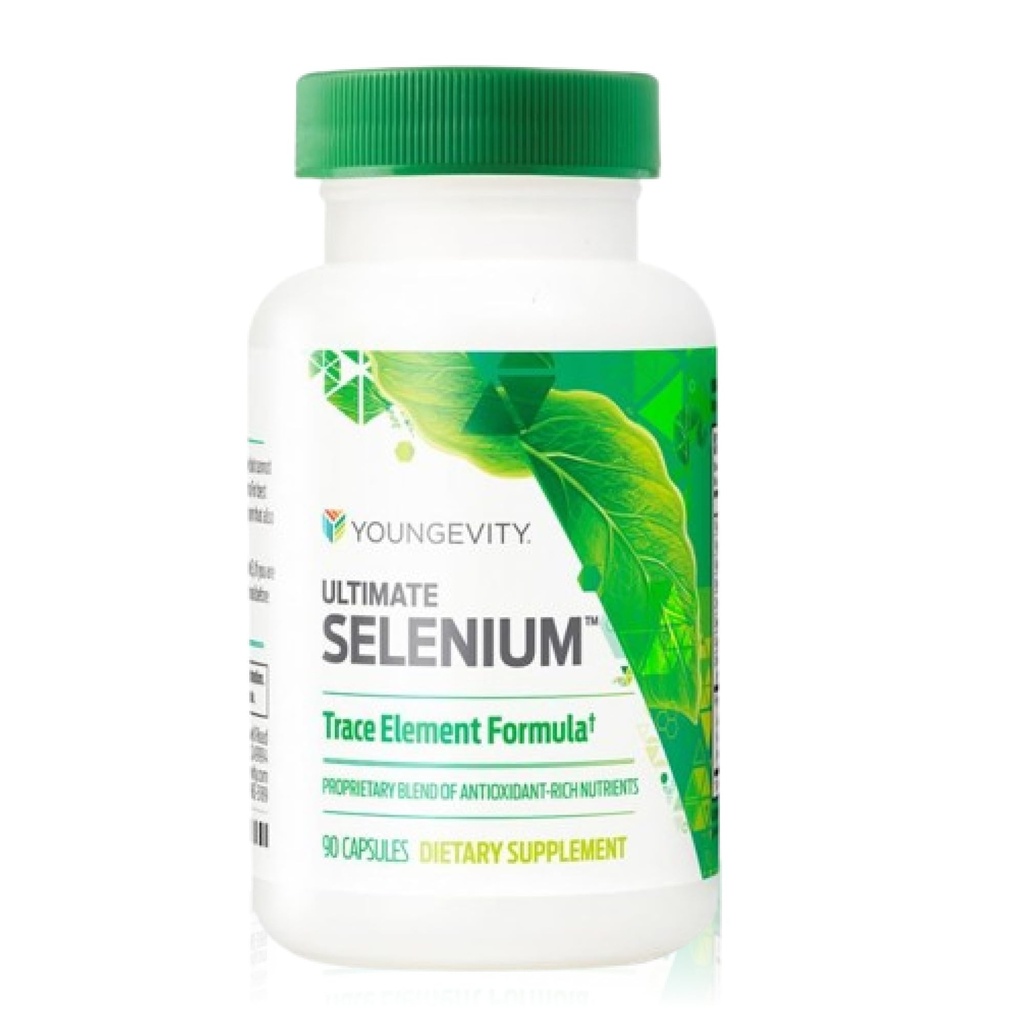 Youngevity Ultimate Selenium + Cophas - Essential Mineral Supplement for Immune Support, Antioxy Defense, Thyroid Function, and Cellular Health (I-selenomethionine) - (90 Capsules)