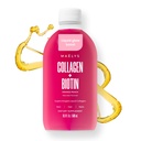 MA HydroLYS Super Charged Liquid Collagen for Women - Collagen Nail Supplement with Biotin for Hair, Skin and Nails - Sıvı Hidrolyzed Collagen Peptides
