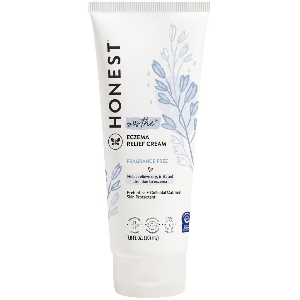 Dürüst Şirket Eczema Soothing Therapy Cream ve Skin Korumacı Doğal olarak Bebek Prebiyotikleri Colloidal Oatmeal 7 oz