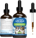 Pet Wellness Life Gold for Cats - Supports Detoxification, Immune System Health, Antioksis - Vet-Formated Herbal Supplement – 4 oz (118 ml)