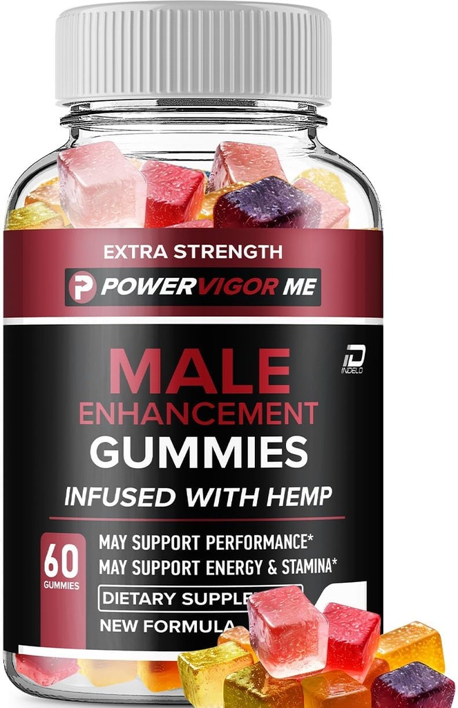 Power Vigor Me Gummies for Men - PowerVigorMe Hemp Gummies, Power Vigor Me Resmi Formula Hemp Gummies - Natural Hemp Oil Advanced Formulation, Gummies Yorumlar (1 Pack - 60 Gummies)